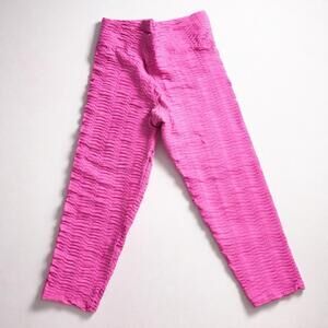 Booty by Brabants Pink Textured Leggings